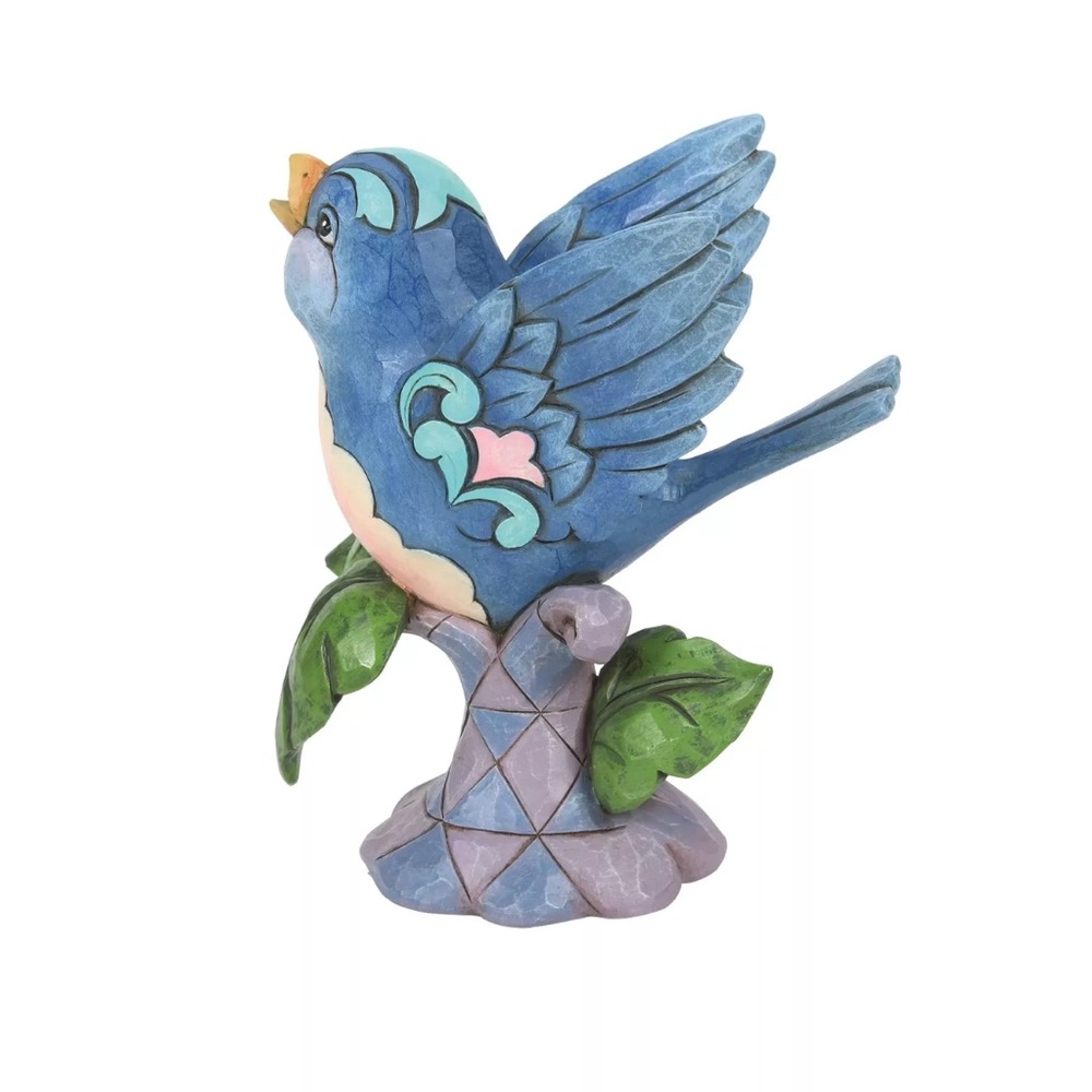 NWT Enesco Jim Shore Heartwood Creek Bluebird Perched on Branch 5.25 Inch - Picture 4 of 5